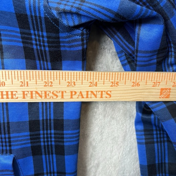 Vintage SOUTHPOLE RN82628 Blue Plaid Track Jacket Zip Up Adult 2XL Y2K Hip Hop - Picture 7 of 8